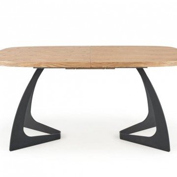 Фото1.Розкладний стіл VELDON 160 (200) x90 Halmar дуб / чорний